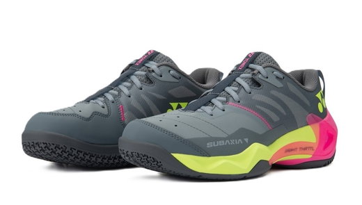 Buty badmintonowe Yonex Subaxia GT Wide (amortyzacja, szerokie) 2026 szare męskie